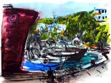 HAFEN VON ALONISSOS - Griechenland, Aquarell, 50 x 63,5 cm.jpg